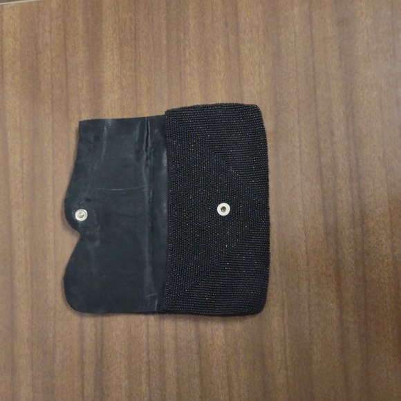 Vintage Black Beaded Clutch - Picture 2 of 4